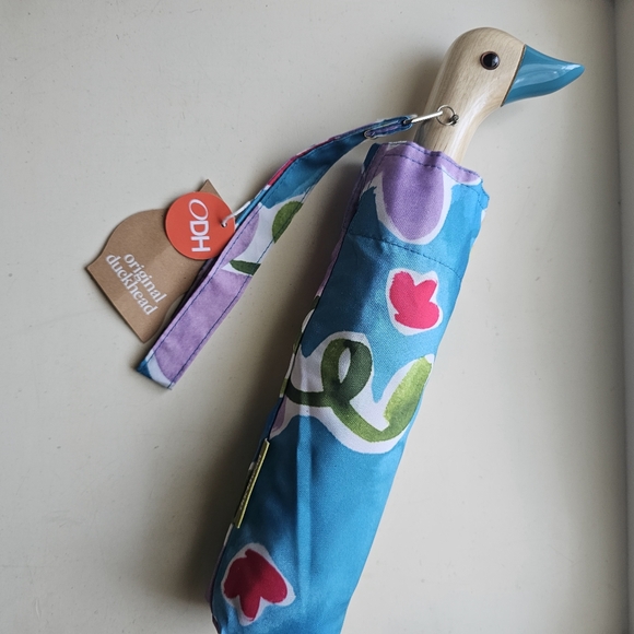 Oringinal Duckhead Blue Floral Umbrella - Picture 2 of 3